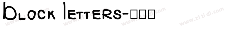 Block Letters字体转换